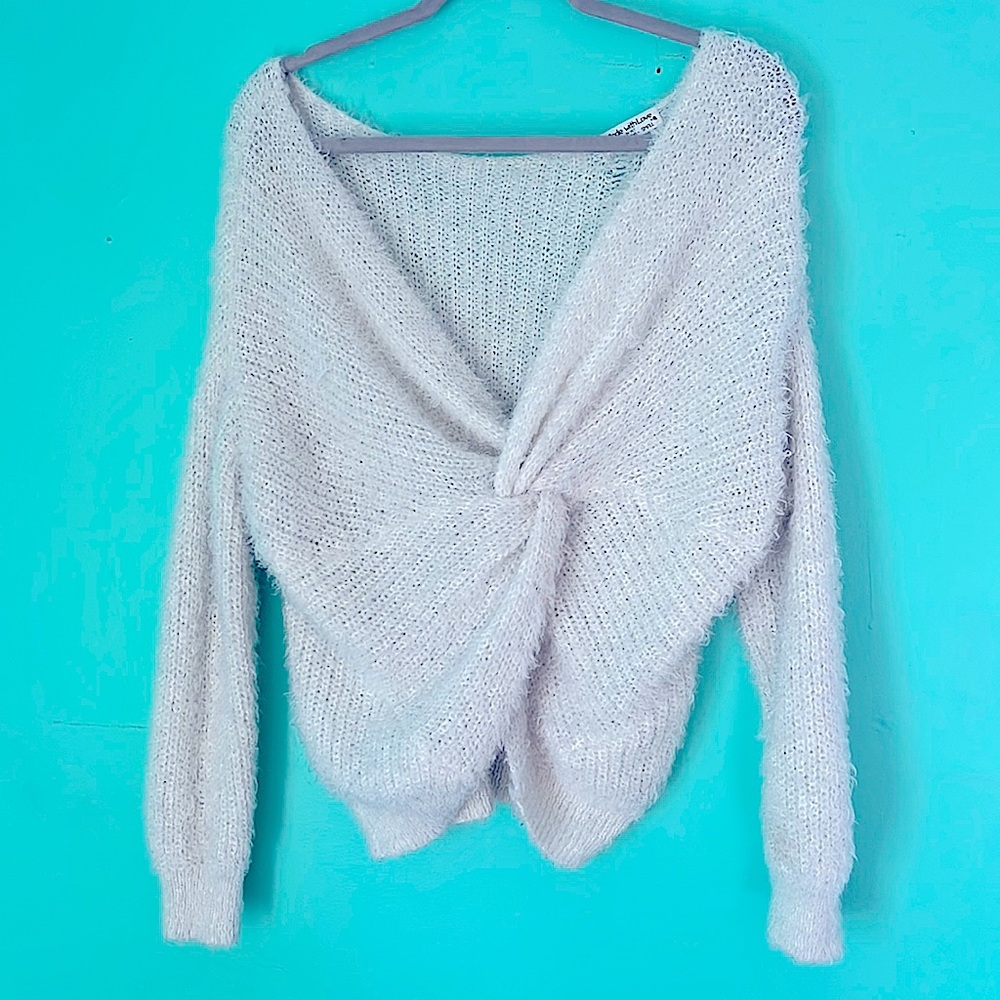 Reversible Cream White Sweater